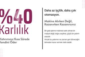 Makinelerimizle Üretim Fireleri %40 Azalır